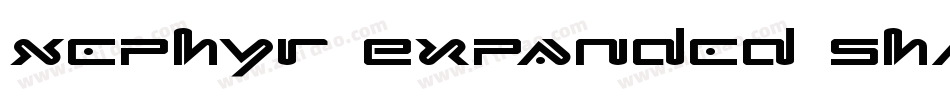 Xephyr Expanded Shadow Italic字体转换